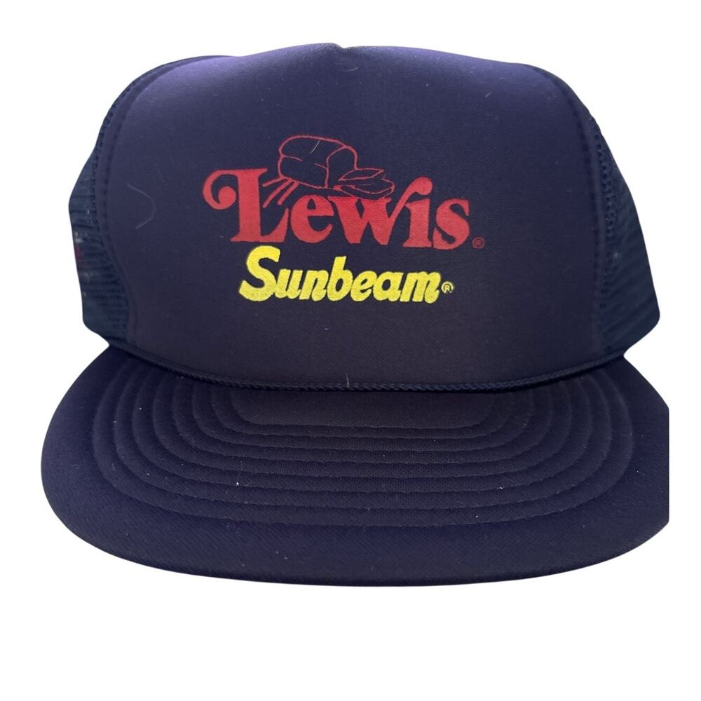 Vintage Otto Trucker Cap Hat Lewis Sunbeam Bread Snapback EUC